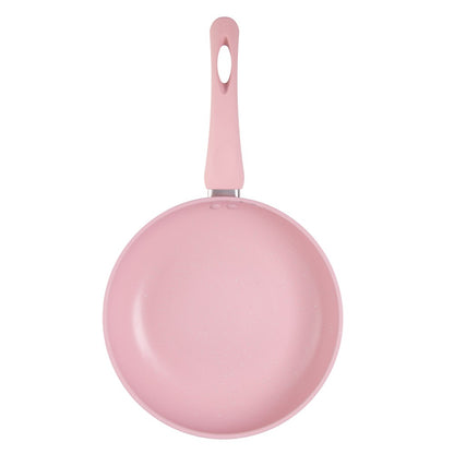 Frigideira de Indução em Alumínio Antiaderente Candy Granito Chef Rosa 24cm 223288 - Lyor