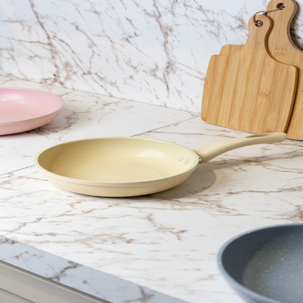 Frigideira de Indução em Alumínio Antiaderente Candy Granito Chef Amarela 20cm 223292 - Lyor