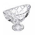 Centro de Mesa com Pé Deli Diamond 28cm x 15cm x 22,5cm Cristal - Lyor