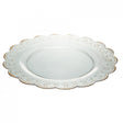 Sousplat Renda de Flores 33cm Plástico - Lyor