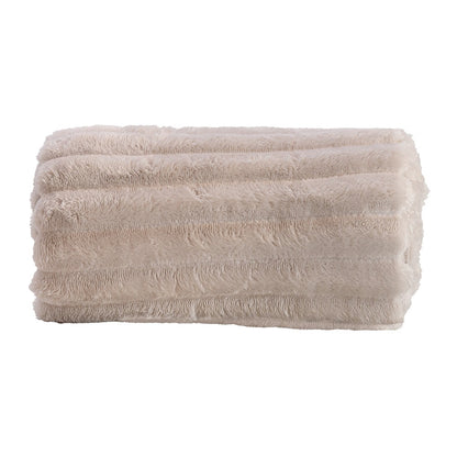 Manta Decorativa Cozy Flannel 127cm x 152cm Cinza Poliéster - Lyor