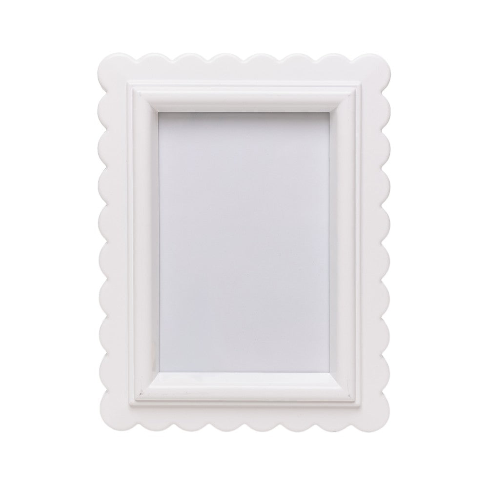 Porta-Retrato Ondine 10cm x 15cm Branco PP - Lyor