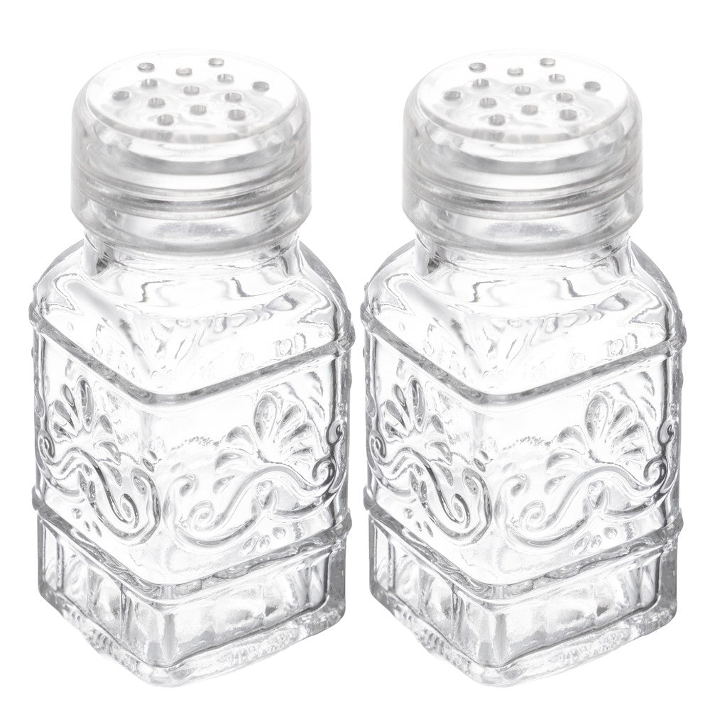 Jogo 2 Porta-condimentos com Tampa Plástica Arabela 80ml Vidro - Lyor