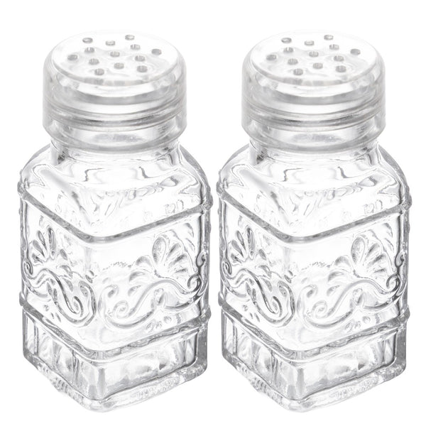 Jogo 2 Porta-condimentos com Tampa Plástica Arabela 80ml Vidro - Lyor