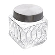 Pote com Tampa de Metal Hexa 500ml Vidro - Lyor