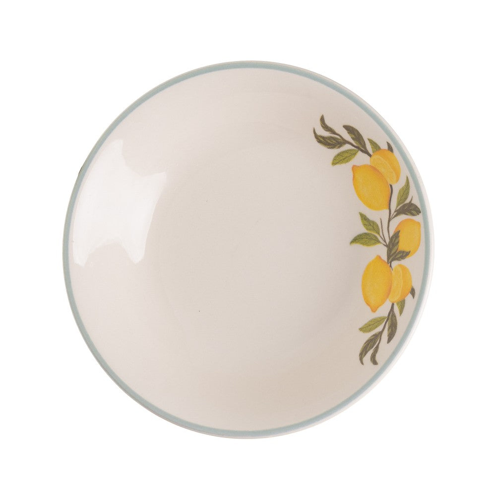 Jogo de Jantar 16 Peças Citrus Branco Cerâmica - Lyor