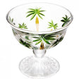 Taça para Sobremesa Palm Tree Handpaint 185ml Cristal - Wolff