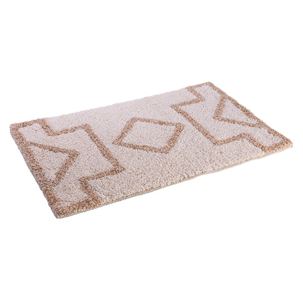 Tapete Flor da Vida 40cm x 60cm Branco Algodão - Wolff