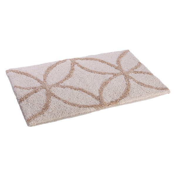Tapete Zen Garden 40cm x 60cm Branco Algodão - Wolff