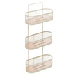 Prateleira Oval com 3 Níveis 26cm x 11cm x 61cm Off White Metal - Wolff