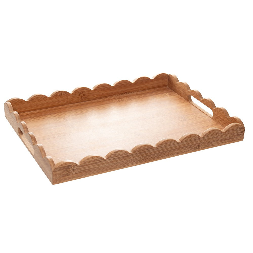 Bandeja Darker 40cm x 30cm Marrom Bambu - Wolff