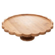 Prato para Bolo com Pé Darker 31cm Marrom Bambu - Wolff