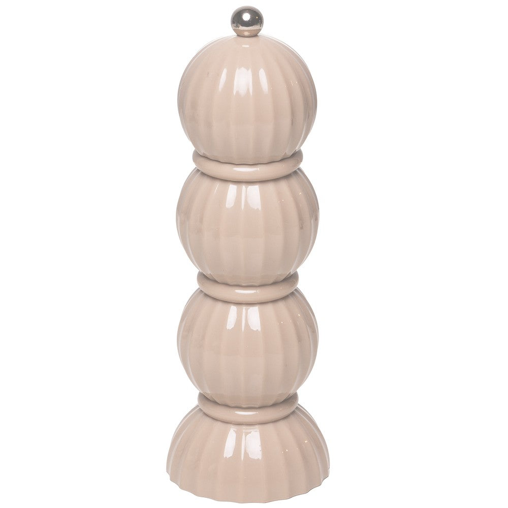 Moedor para Sal e Pimenta 7cm   x 11cm Nude Plástico - Wolff