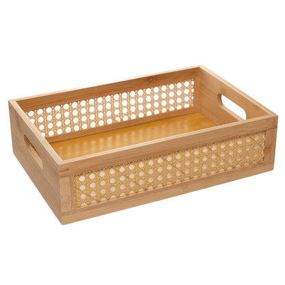 Organizador Treliça 33cm x 22cm x 9cm Natural MDF - Wolff