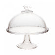 Prato com Pé e Tampa Bird 19cm x 19cm x 19cm Cristal – Wolff