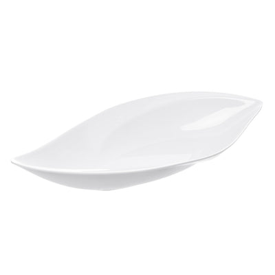 Travessa Folha 35,5cm x 17.5cm x 4cm Branco Melamina - Rojemac Profissional