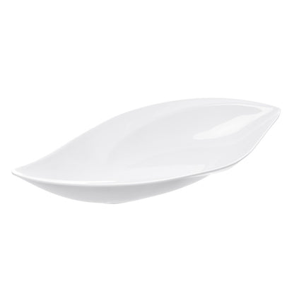 Travessa Folha 35,5cm x 17.5cm x 4cm Branco Melamina - Rojemac Profissional