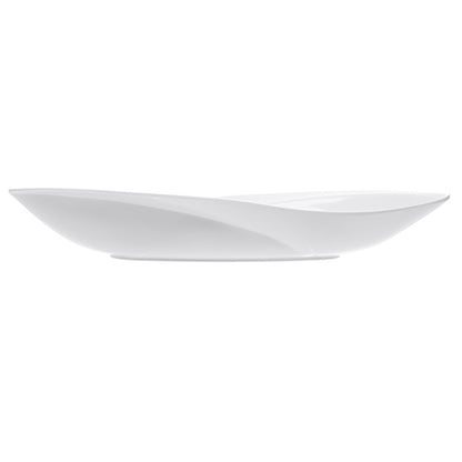 Travessa Folha 35,5cm x 17.5cm x 4cm Branco Melamina - Rojemac Profissional