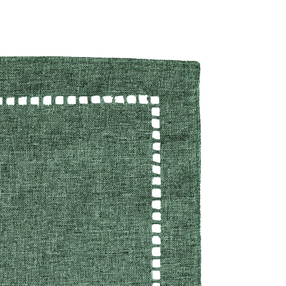 Conjunto 6 Lugares Americanos Lévis 45cm x 30cm Verde Escuro Poliéster AM - Lyor