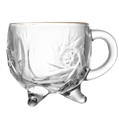 Jogo 6 Xícaras Prima com Fio de Ouro 135ml Cristal - Lyor
