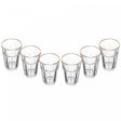 Conjunto 6 Copos Alto Belle Epoque com Fio de Ouro 275ml Vidro - Lyor