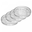 Conjunto 6 Pratos Decorativo New Butterfly 11Cm X 1,5Cm Cristal Ecológico - Lyor