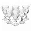 Conjunto 6 Taças De Vinho Diamond 265Ml Vidro - Lyor
