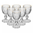 Conjunto 6 Taças de Licor New Butterfly Com Fio De Ouro 50Ml Cristal - Lyor