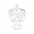 Potiche Decorativo Cristal com Pé Geneva 17cm x 25cm - Wolff