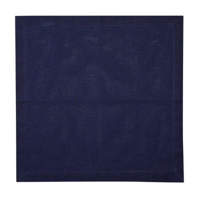 Conjunto 2 Guardanapos de Algodão Azul Escuro 40cm x 40cm - Wolff