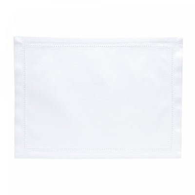 Lugar Americano 2 Peças Ponto Ajour de Algodão Branco 45cm x 33cm - Wolff