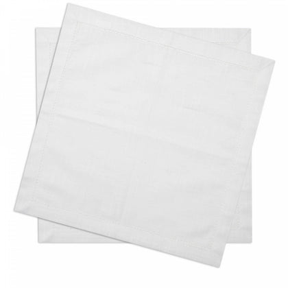 Conjunto 2 Guardanapos Ponto Ajour de Algodão Luxo Branco - Wolff