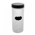Pote de Vidro com Tampa Preta Label 11cm x 28cm 2,1L - Wolff