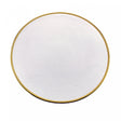 Prato para Sobremesa de Cristal com Borda Dourada Linen 21cm - Wolff