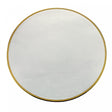 Sousplat de Cristal com Borda Dourada Linen 33cm - Wolff