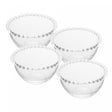 Conjunto 4 Bowls de Cristal Pearl 14cm x 8cm - Wolff