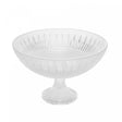 Centro de Mesa de Cristal com Pé Queen 30cm x 19cm - Wolff