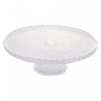 Prato para Bolo com Pé Queen 32cm x 11cm Cristal – Wolff