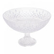 Centro de Mesa de Cristal com Pé Lys 30cm x 19cm - Wolff