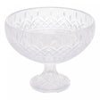 Centro de Mesa de Cristal com Pé Lys 25cm x 20cm - Wolff