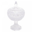 Potiche Decorativo de Cristal com Pé Lys 14cm x 22cm - Wolff