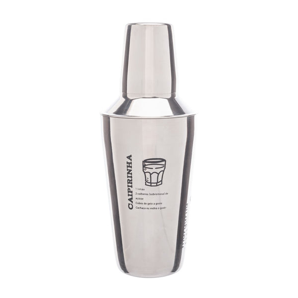 Coqueteleira de Aço Inox com Receitas 500ml - LYOR