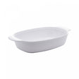 Travessa Oval de Melamina Milão Branca 32cm x 18cm x 6cm - Lyor