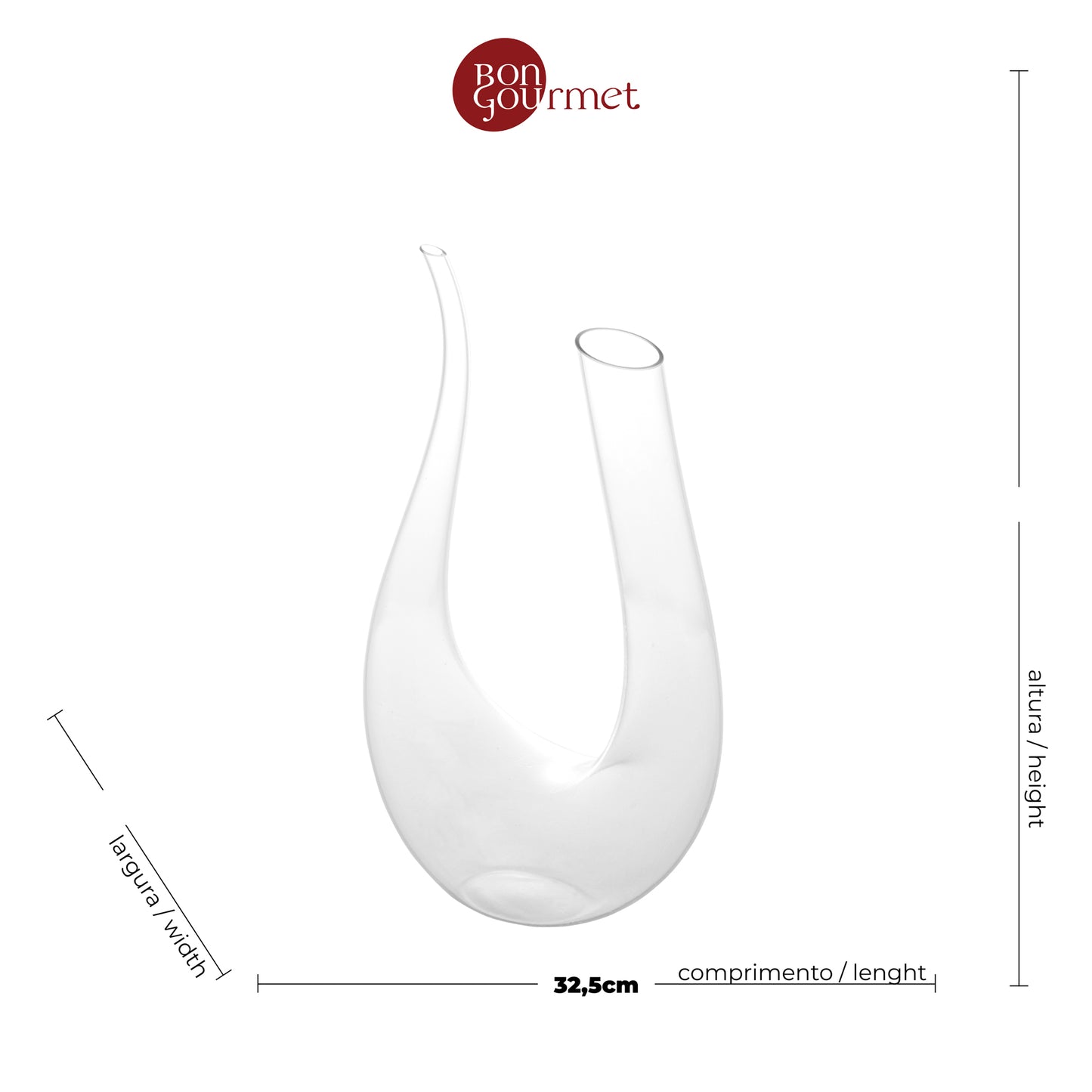 Decanter de Vidro 1L - Wolff