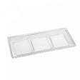 Petisqueira de Cristal com 3 Divisões Pearl 30x13x3cm - Wolff