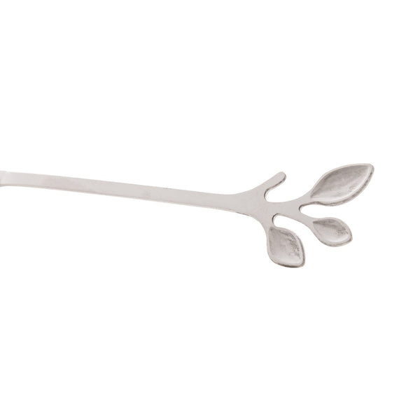 Conjunto 4 Garfos de Aço Inox para Aperitivo Leaves Prata - Wolff
