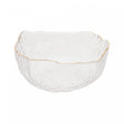 Bowl de Cristal Martelado com Borda Dourada Taj 17cm x 8cm - Wolff