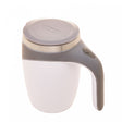 Caneca Mixer de Aço Inox com Tampa Branca 440ml - Lyor