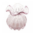 Vaso de Vidro Italy Rosa Claro 10cm x 11cm - Wolff