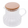 Jarra de Vidro Borossilicato com Tampa de Bambu Classic 620ml - Lyor